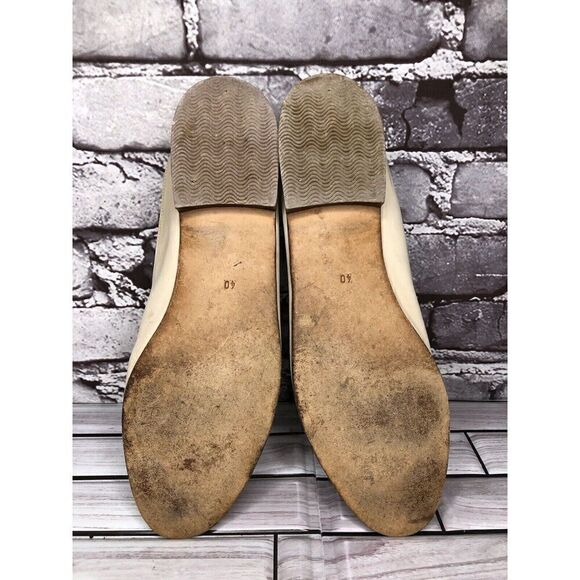 ATIKA VTG Ivory Suede Nubuck Leather Slip On Loafer Flats Women Sz 40EU/9.5M US - Picture 14 of 16